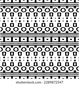 Vector monochrome pattern, Abstract texture for fabric print, card, table cloth, furniture, banner, cover, invitation, decoration, wrapping.seamless repeating pattern.Black and white color.