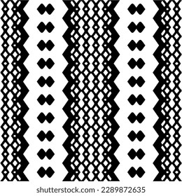 Vector monochrome pattern, Abstract texture for fabric print, card, table cloth, furniture, banner, cover, invitation, decoration, wrapping.seamless repeating pattern.Black and white color.