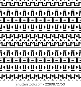 Vector monochrome pattern, Abstract texture for fabric print, card, table cloth, furniture, banner, cover, invitation, decoration, wrapping.seamless repeating pattern.Black and white color.