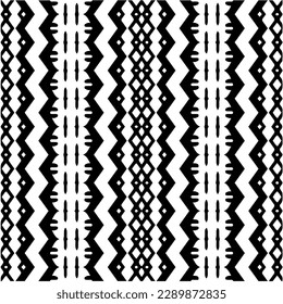 Vector monochrome pattern, Abstract texture for fabric print, card, table cloth, furniture, banner, cover, invitation, decoration, wrapping.seamless repeating pattern.Black and white color.