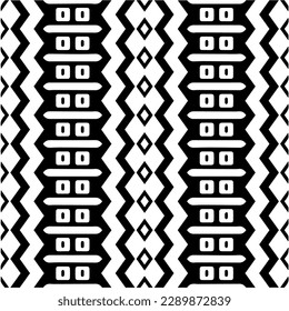 Vector monochrome pattern, Abstract texture for fabric print, card, table cloth, furniture, banner, cover, invitation, decoration, wrapping.seamless repeating pattern.Black and white color.
