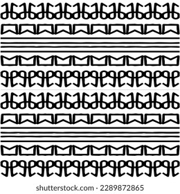 Vector monochrome pattern, Abstract texture for fabric print, card, table cloth, furniture, banner, cover, invitation, decoration, wrapping.seamless repeating pattern.Black and white color.