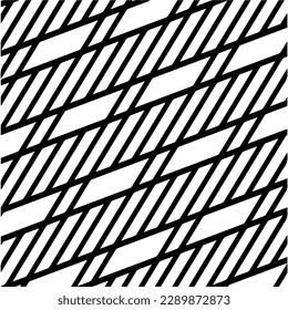 Vector monochrome pattern, Abstract texture for fabric print, card, table cloth, furniture, banner, cover, invitation, decoration, wrapping.seamless repeating pattern.Black and white color.
