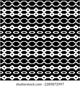 Vector monochrome pattern, Abstract texture for fabric print, card, table cloth, furniture, banner, cover, invitation, decoration, wrapping.seamless repeating pattern.Black and white color.