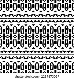Vector monochrome pattern, Abstract texture for fabric print, card, table cloth, furniture, banner, cover, invitation, decoration, wrapping.seamless repeating pattern.Black and white color.