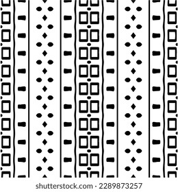 Vector monochrome pattern, Abstract texture for fabric print, card, table cloth, furniture, banner, cover, invitation, decoration, wrapping.seamless repeating pattern.Black and white color.