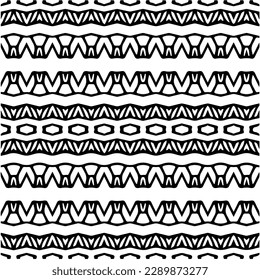 Vector monochrome pattern, Abstract texture for fabric print, card, table cloth, furniture, banner, cover, invitation, decoration, wrapping.seamless repeating pattern.Black and white color.