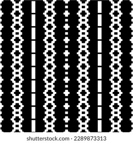 Vector monochrome pattern, Abstract texture for fabric print, card, table cloth, furniture, banner, cover, invitation, decoration, wrapping.seamless repeating pattern.Black and white color.