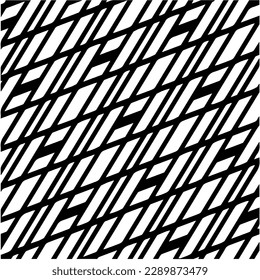 Vector monochrome pattern, Abstract texture for fabric print, card, table cloth, furniture, banner, cover, invitation, decoration, wrapping.seamless repeating pattern.Black and white color.