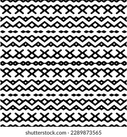 Vector monochrome pattern, Abstract texture for fabric print, card, table cloth, furniture, banner, cover, invitation, decoration, wrapping.seamless repeating pattern.Black and white color.