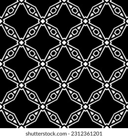 Vector monochrome pattern, Abstract texture for fabric print, card, table cloth, furniture, banner, cover, invitation, decoration, wrapping.seamless repeating pattern.Black and 
white color.