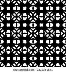 Vector monochrome pattern, Abstract texture for fabric print, card, table cloth, furniture, banner, cover, invitation, decoration, wrapping.seamless repeating pattern.Black and 
white color.