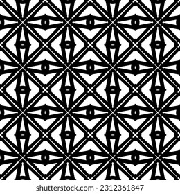 Vector monochrome pattern, Abstract texture for fabric print, card, table cloth, furniture, banner, cover, invitation, decoration, wrapping.seamless repeating pattern.Black and 
white color.
