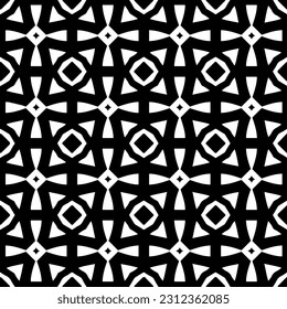 Vector monochrome pattern, Abstract texture for fabric print, card, table cloth, furniture, banner, cover, invitation, decoration, wrapping.seamless repeating pattern.Black and 
white color.