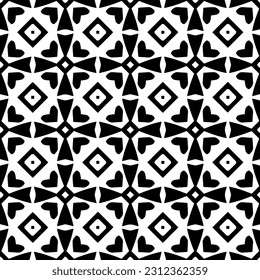 Vector monochrome pattern, Abstract texture for fabric print, card, table cloth, furniture, banner, cover, invitation, decoration, wrapping.seamless repeating pattern.Black and 
white color.