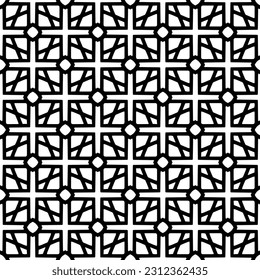 Vector monochrome pattern, Abstract texture for fabric print, card, table cloth, furniture, banner, cover, invitation, decoration, wrapping.seamless repeating pattern.Black and 
white color.