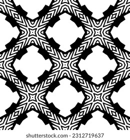 Vector monochrome pattern, Abstract texture for fabric print, card, table cloth, furniture, banner, cover, invitation, decoration, wrapping.seamless repeating pattern.Black and 
white color.