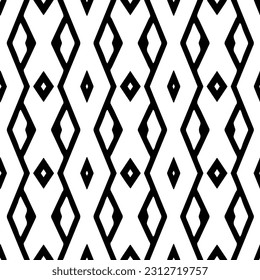 Vector monochrome pattern, Abstract texture for fabric print, card, table cloth, furniture, banner, cover, invitation, decoration, wrapping.seamless repeating pattern. Black and white color.