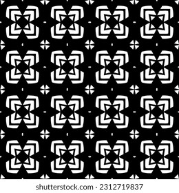 Vector monochrome pattern, Abstract texture for fabric print, card, table cloth, furniture, banner, cover, invitation, decoration, wrapping.seamless repeating pattern.Black and 
white color.