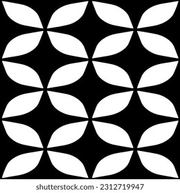 Vector monochrome pattern, Abstract texture for fabric print, card, table cloth, furniture, banner, cover, invitation, decoration, wrapping.seamless repeating pattern. Black and white color.
