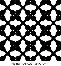 Vector monochrome pattern, Abstract texture for fabric print, card, table cloth, furniture, banner, cover, invitation, decoration, wrapping.seamless repeating pattern.Black and 
white color.