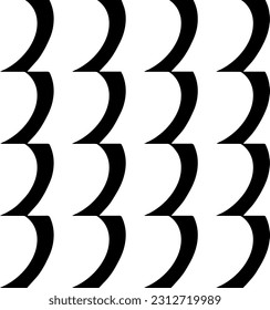 Vector monochrome pattern, Abstract texture for fabric print, card, table cloth, furniture, banner, cover, invitation, decoration, wrapping.seamless repeating pattern. Black and white color.