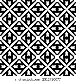 Vector monochrome pattern, Abstract texture for fabric print, card, table cloth, furniture, banner, cover, invitation, decoration, wrapping.seamless repeating pattern.Black and 
white color.
