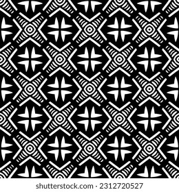Vector monochrome pattern, Abstract texture for fabric print, card, table cloth, furniture, banner, cover, invitation, decoration, wrapping.seamless repeating pattern. Black and white color.