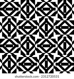 Vector monochrome pattern, Abstract texture for fabric print, card, table cloth, furniture, banner, cover, invitation, decoration, wrapping.seamless repeating pattern. Black and white color.