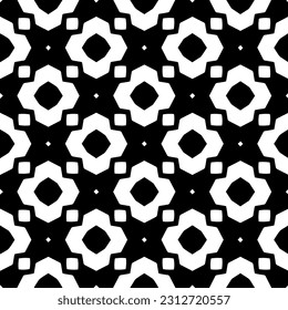 Vector monochrome pattern, Abstract texture for fabric print, card, table cloth, furniture, banner, cover, invitation, decoration, wrapping.seamless repeating pattern. Black and white color.