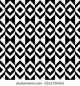 Vector monochrome pattern, Abstract texture for fabric print, card, table cloth, furniture, banner, cover, invitation, decoration, wrapping.seamless repeating pattern. Black and white color.