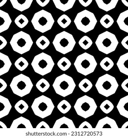 Vector monochrome pattern, Abstract texture for fabric print, card, table cloth, furniture, banner, cover, invitation, decoration, wrapping.seamless repeating pattern. Black and white color.