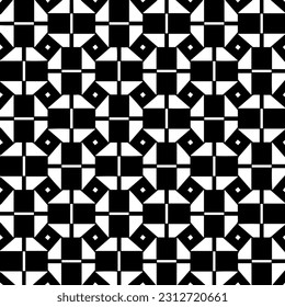 Vector monochrome pattern, Abstract texture for fabric print, card, table cloth, furniture, banner, cover, invitation, decoration, wrapping.seamless repeating pattern. Black and white color.
