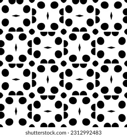 Vector monochrome pattern, Abstract texture for fabric print, card, table cloth, furniture, banner, cover, invitation, decoration, wrapping.seamless repeating pattern. Black  color.