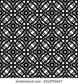 Patrón monocromo vectorial, textura abstracta para impresión de tela, tarjeta, mantel de mesa, mobiliario, banner, cubierta, invitación, decoración, envoltura.patrón repitido sin fisuras. Color negro.