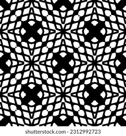 Vector monochrome pattern, Abstract texture for fabric print, card, table cloth, furniture, banner, cover, invitation, decoration, wrapping.seamless repeating pattern. Black  color.