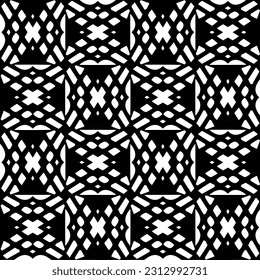 Vector monochrome pattern, Abstract texture for fabric print, card, table cloth, furniture, banner, cover, invitation, decoration, wrapping.seamless repeating pattern. Black  color.
