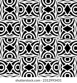 Vector monochrome pattern, Abstract texture for fabric print, card, table cloth, furniture, banner, cover, invitation, decoration, wrapping.seamless repeating pattern. Black  color.