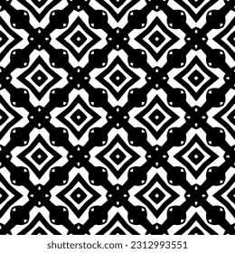 Vector monochrome pattern, Abstract texture for fabric print, card, table cloth, furniture, banner, cover, invitation, decoration, wrapping.seamless repeating pattern. Black  color.