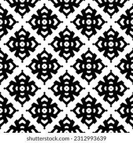 Patrón monocromo vectorial, textura abstracta para impresión de tela, tarjeta, mantel de mesa, mobiliario, banner, cubierta, invitación, decoración, envoltura.patrón repitido sin fisuras. Color negro.