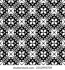 Vector monochrome pattern, Abstract texture for fabric print, card, table cloth, furniture, banner, cover, invitation, decoration, wrapping.seamless repeating pattern. Black  color.