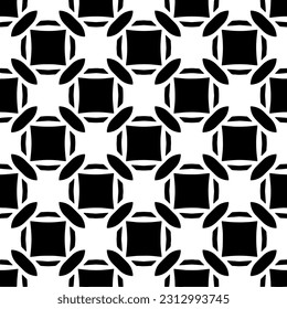 Vector monochrome pattern, Abstract texture for fabric print, card, table cloth, furniture, banner, cover, invitation, decoration, wrapping.seamless repeating pattern. Black  color.