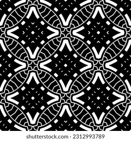 Vector monochrome pattern, Abstract texture for fabric print, card, table cloth, furniture, banner, cover, invitation, decoration, wrapping.seamless repeating pattern. Black  color.