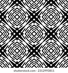 Vector monochrome pattern, Abstract texture for fabric print, card, table cloth, furniture, banner, cover, invitation, decoration, wrapping.seamless repeating pattern. Black  color.