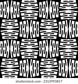 Vector monochrome pattern, Abstract texture for fabric print, card, table cloth, furniture, banner, cover, invitation, decoration, wrapping.seamless repeating pattern. Black  color.