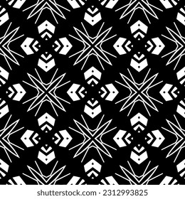 Vector monochrome pattern, Abstract texture for fabric print, card, table cloth, furniture, banner, cover, invitation, decoration, wrapping.seamless repeating pattern. Black  color.