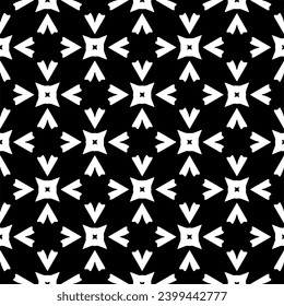 Vector monochrome pattern, Abstract texture for fabric print, card, table cloth, furniture, banner, cover, invitation, decoration, wrapping.seamless repeating pattern.Black and 
white color.
