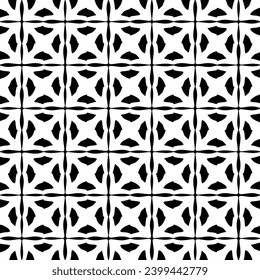 Vector monochrome pattern, Abstract texture for fabric print, card, table cloth, furniture, banner, cover, invitation, decoration, wrapping.seamless repeating pattern.Black and 
white color.