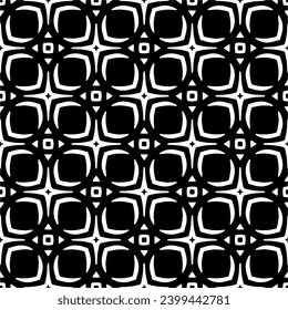 Vector monochrome pattern, Abstract texture for fabric print, card, table cloth, furniture, banner, cover, invitation, decoration, wrapping.seamless repeating pattern.Black and 
white color.