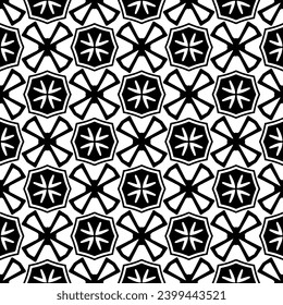 Vector monochrome pattern, Abstract texture for fabric print, card, table cloth, furniture, banner, cover, invitation, decoration, wrapping.seamless repeating pattern.Black and 
white color.